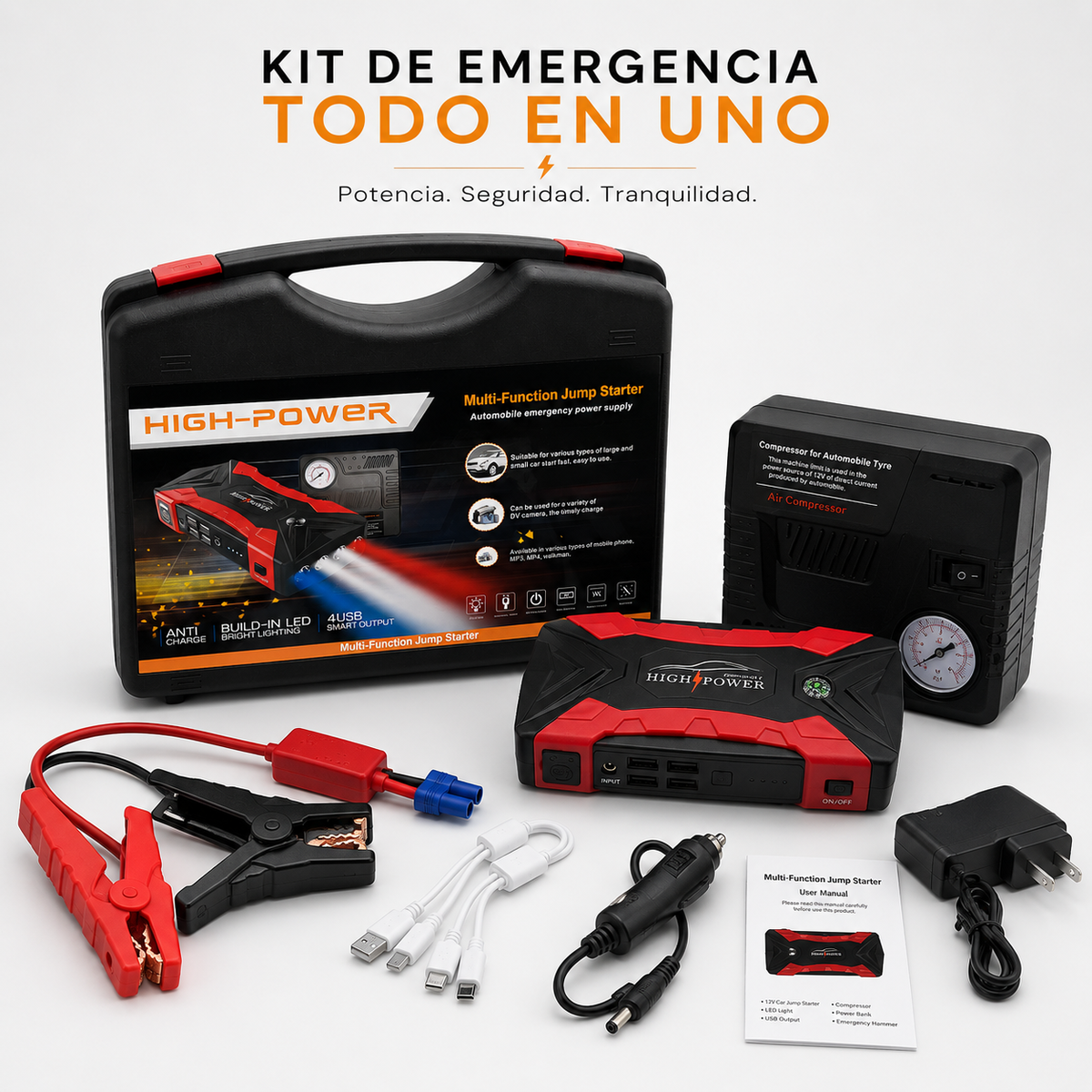 Kit Profesional de Emergencias para Vehículos