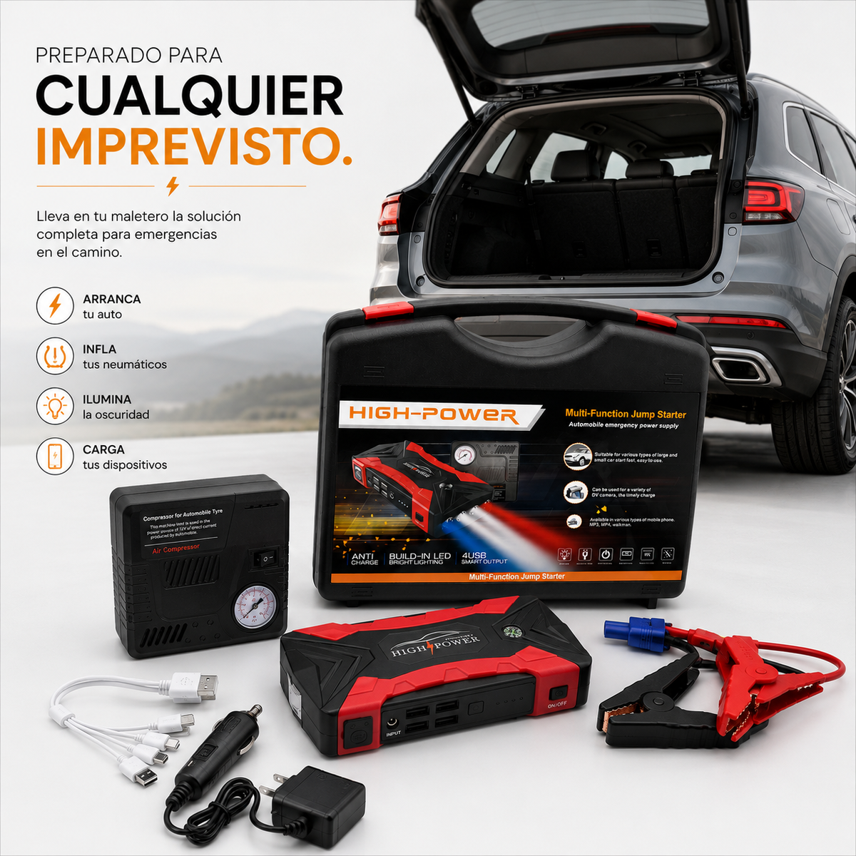 Kit Profesional de Emergencias para Vehículos